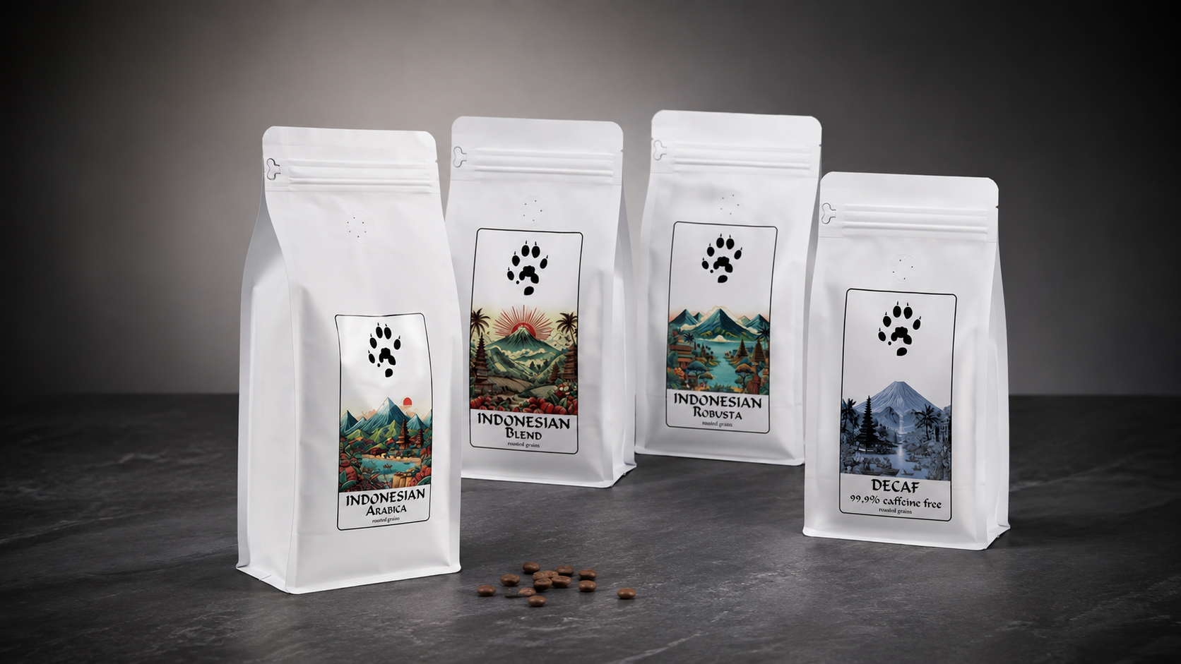 Индонезийский кофе LUWAK - Arabica, Blend, Robusta и Decaf